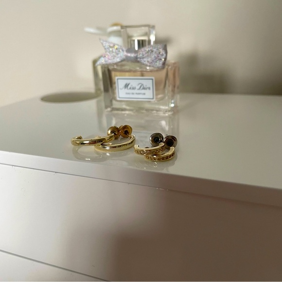 Jewelry - 3/$45 Gold Plated Mini Hoop set